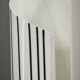Lampadaire postmoderne sculptural en acrylique opalin, Italie années 1980