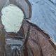 Mid 20th Century "Lady With Bowl" Swedish Figurative Portrait Oil Painting, Framed