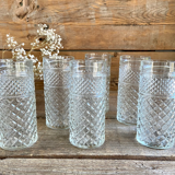 Set of 6 vintage glasses