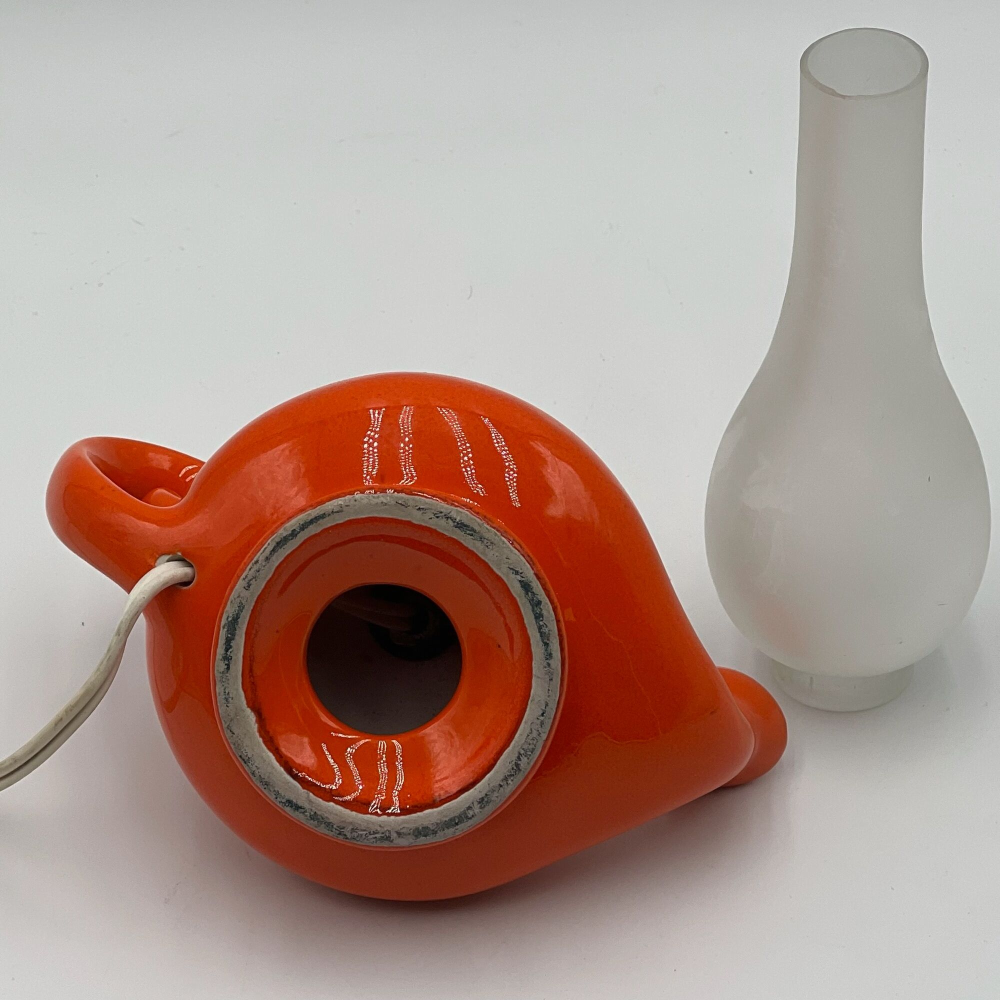 Vintage ceramic lamp, made in italy 1960