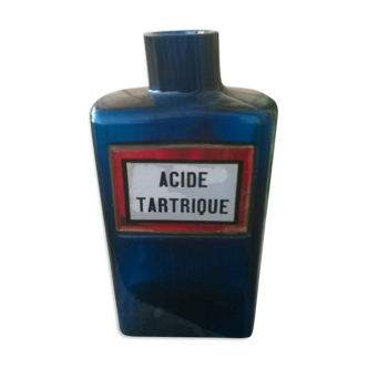 Ancient apothecary bottle "Tartic Acid"