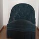 Fauteuil crapaud velours vintage