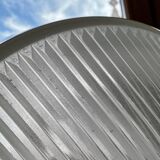 Holophane glass chandelier from the 1970s.