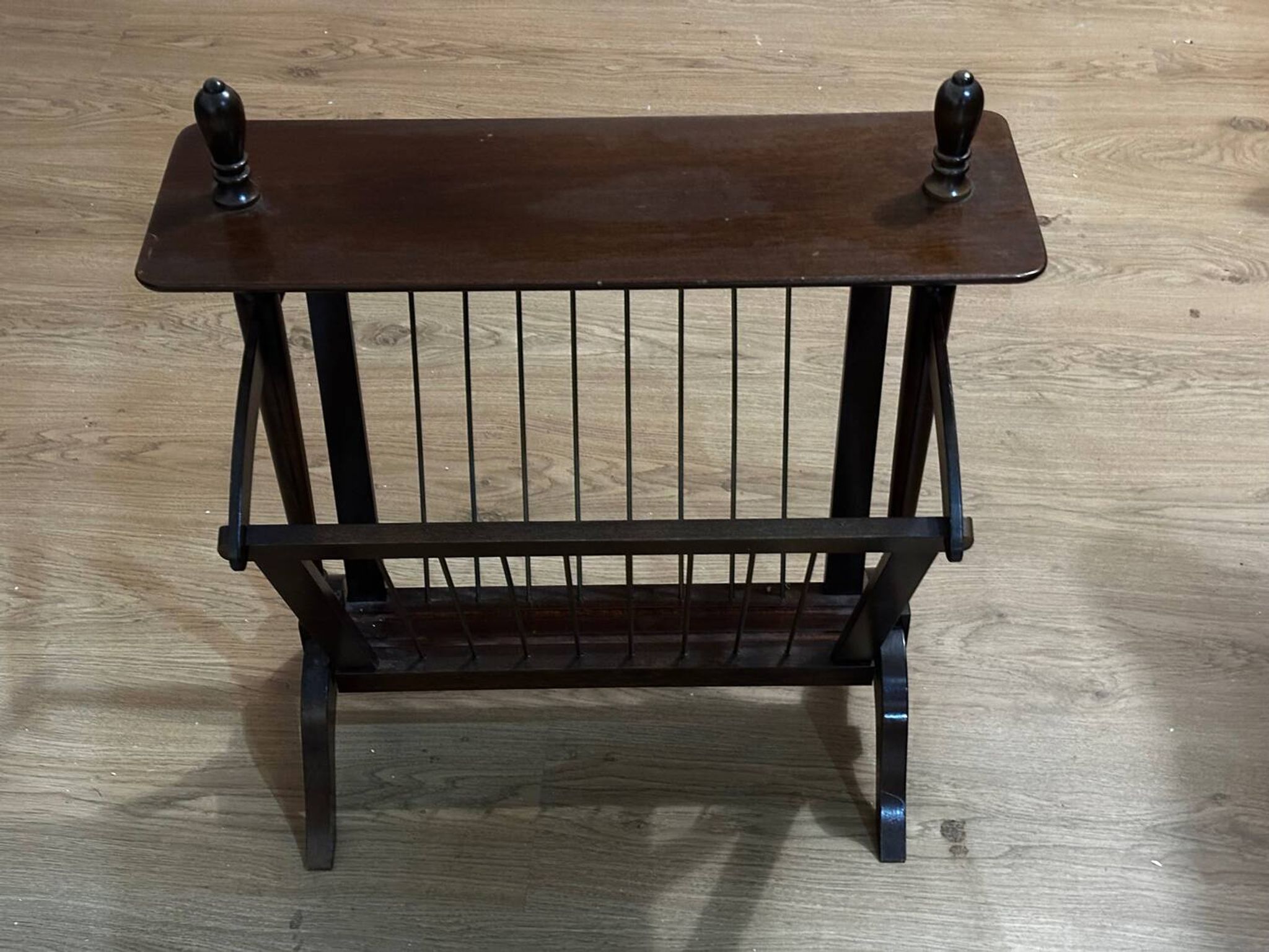 Porte revues vintage en bois - années 50-60