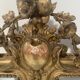 Louis XV style mirror in wood and gilded stucco, 19th century
