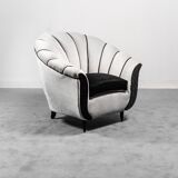 Armchair in gray velvet 50
