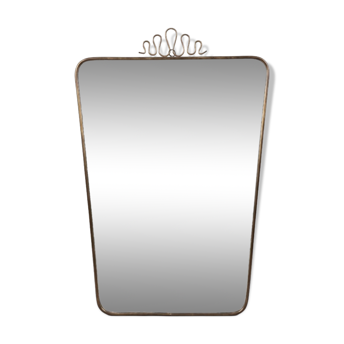 Gio Ponti, brass style / wall mirror 50'