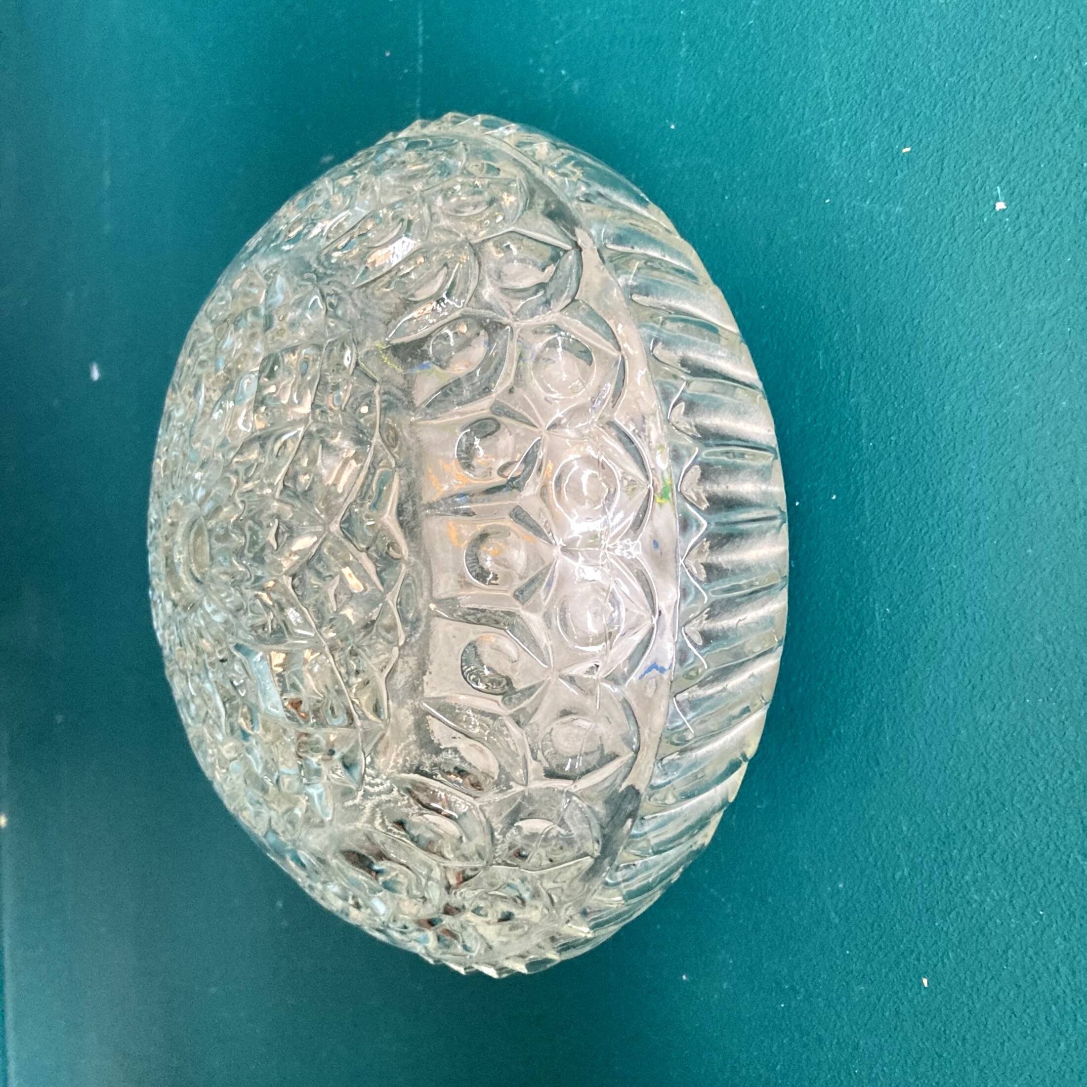 Small 1/2 spherical wall light or minimalist ceiling light from the 70s/80s old light fixture