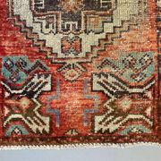 Small Vintage Turkish Rug 82x53 cm, Short Runner, Tribal, Shabby, Mini Carpet