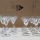 lot de 23 coupes à champagne ou verre à vin en cristal ciselé.