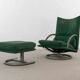 Torino Armchair and Stool 418 by Rolf Benz/BMP, 90s