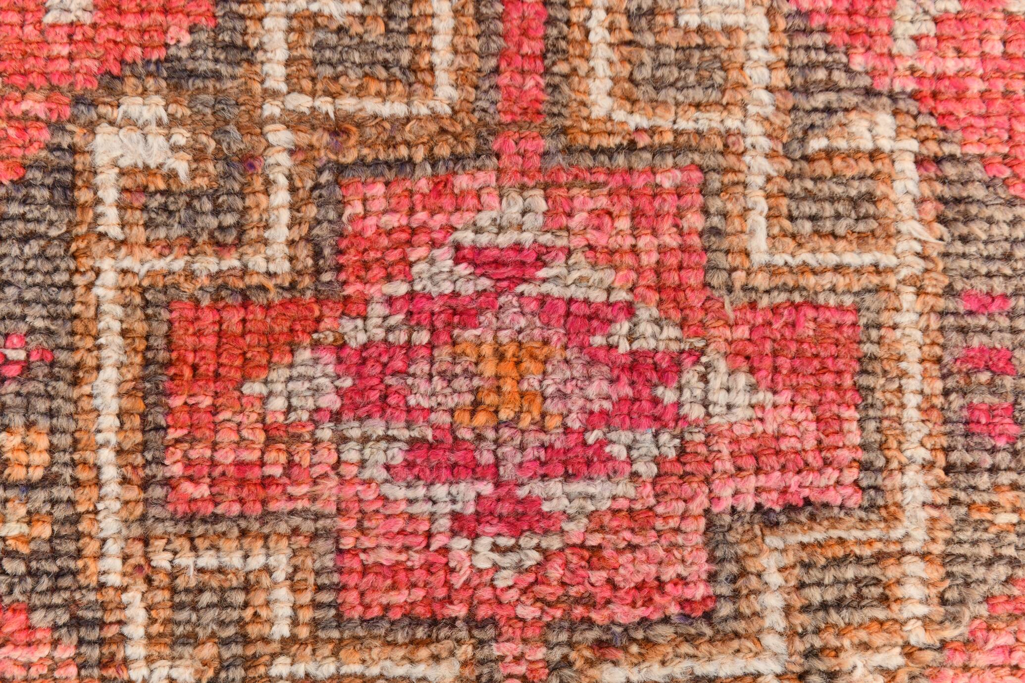 Orange Beige Turkish Runner Rug 80x369Cm SK 23759