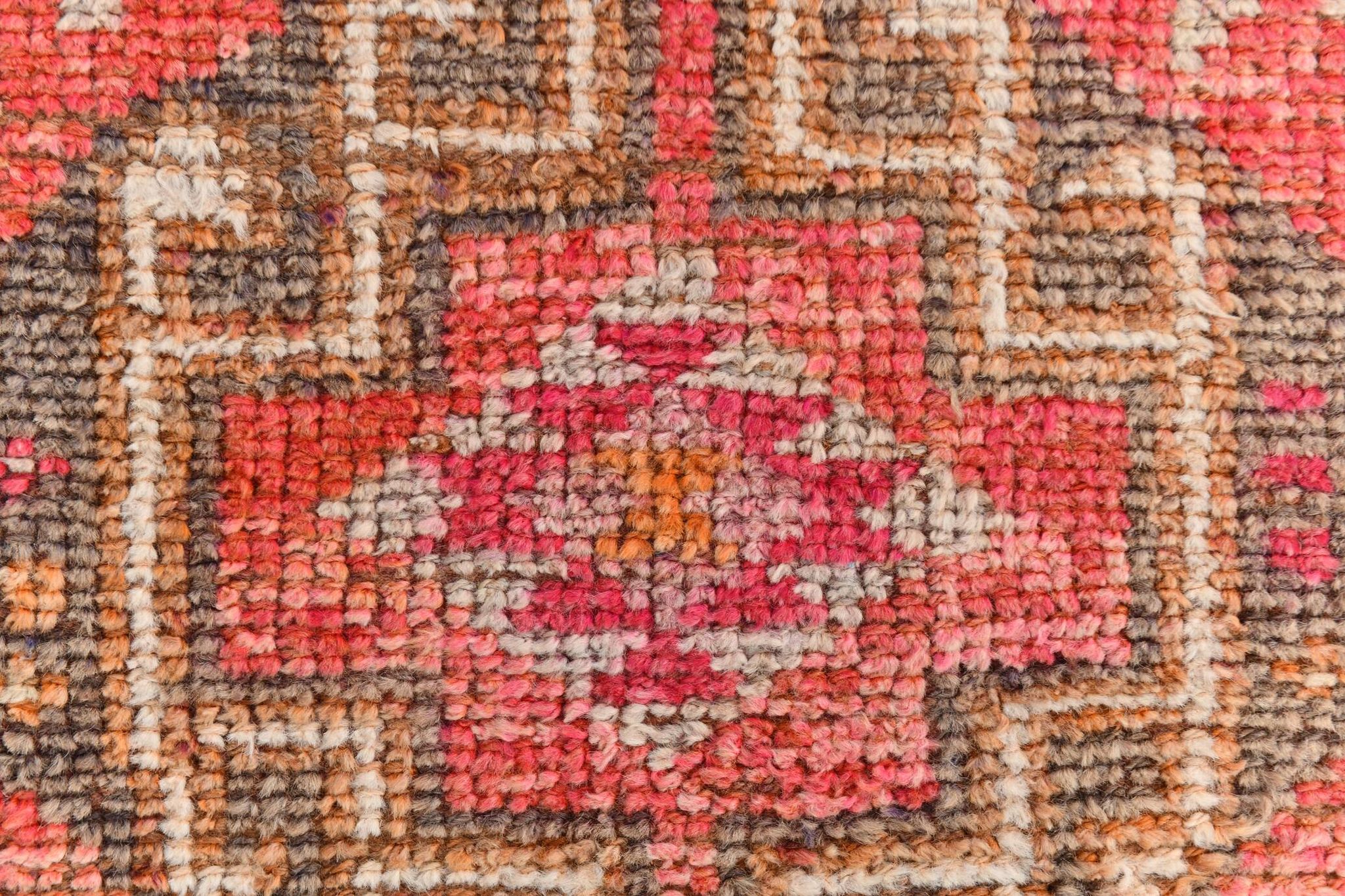 Orange Beige Turkish Runner Rug 80x369Cm SK 23759