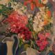 Painting signed Nathalie Pogarieloff, still life with flowers.