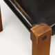 Set of 4 S24 chairs by Pierre Chapo – Solid elm and black leather – 1970