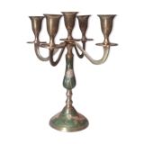 5-pointed candlestick in enamelled brass