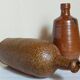 Duo de bouteilles Art-populaire en grès
