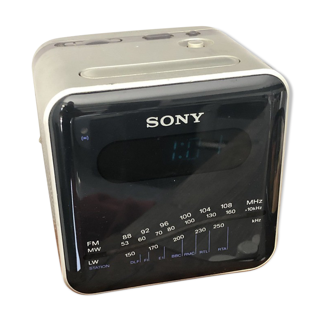 Radio reveil vintage Sony cube | Selency