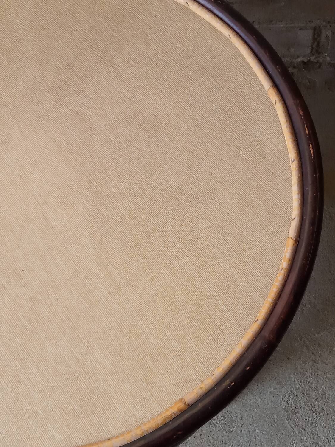 Rattan coffee table, 50s