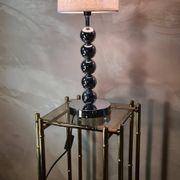 lampe boules chrome, style 70s barbier, philipe 39x18