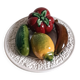 Mid-Century Handcrafted Portuguese Majolica Trompe l'Oeil Fruit Plates