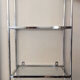 Glass and chrome shelf
