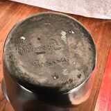 20th Century Elchinger Yellow And Black Vase