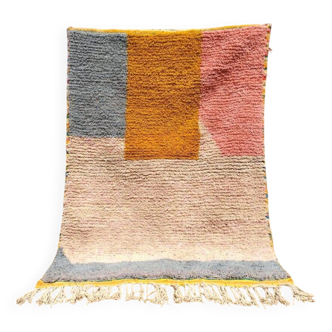 Tapis boujaad tissé en laine naturel taille 250cm×150cm