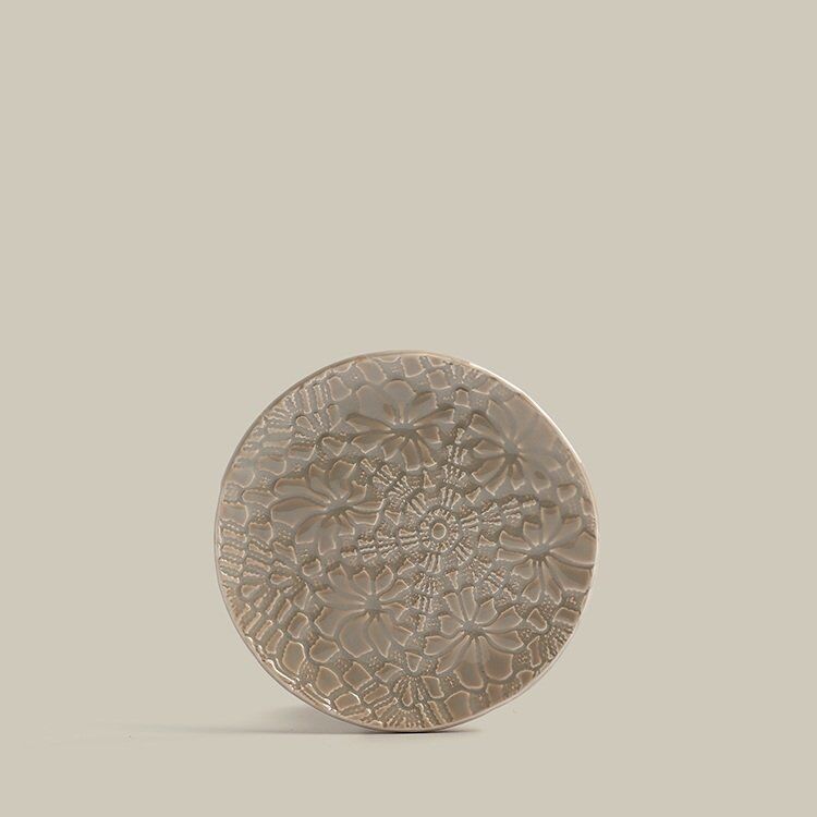 Blanca glossy grège s plates