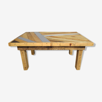 Rustic alu fir coffee table