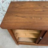 Vintage sideboard with sliding doors