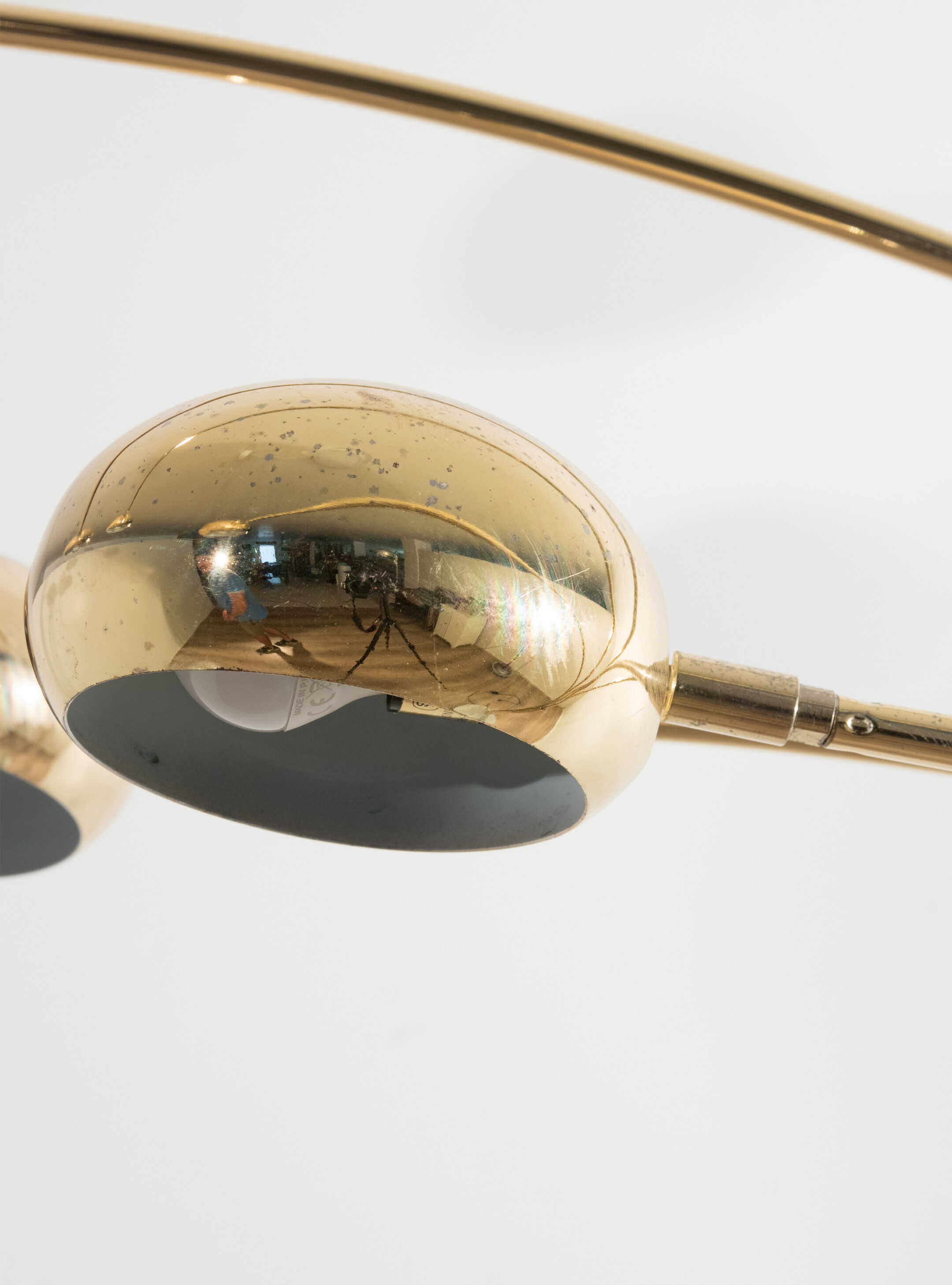 5 arm mid-century italian floor lamp