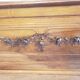 Vintage old walnut bed carved late nineteenth century