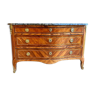 Chest of drawers in curved marquetry eighteenth century