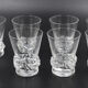 8 Daum crystal wine glasses France Sorcy H model 8.7 cm