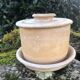 Vintage Biot Terracotta Butter Cooler: French Farmhouse Glazed Ceramic