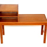 Teak telephone bench, Sweden, 1960