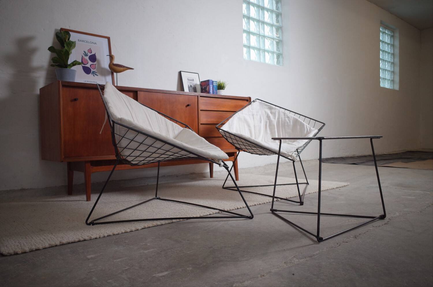 2 x OTI Gammelgaard Diamond Sessel + Tisch