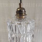 Vintage globe table lamp in glass - mid 20th century