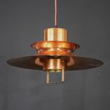 Scandinavian midcentury Design Lamp by Vitrika | solid copper black style | 1960s | Scandinavian
