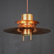 Scandinavian midcentury Design Lamp by Vitrika | solid copper black style | 1960s | Scandinavian
