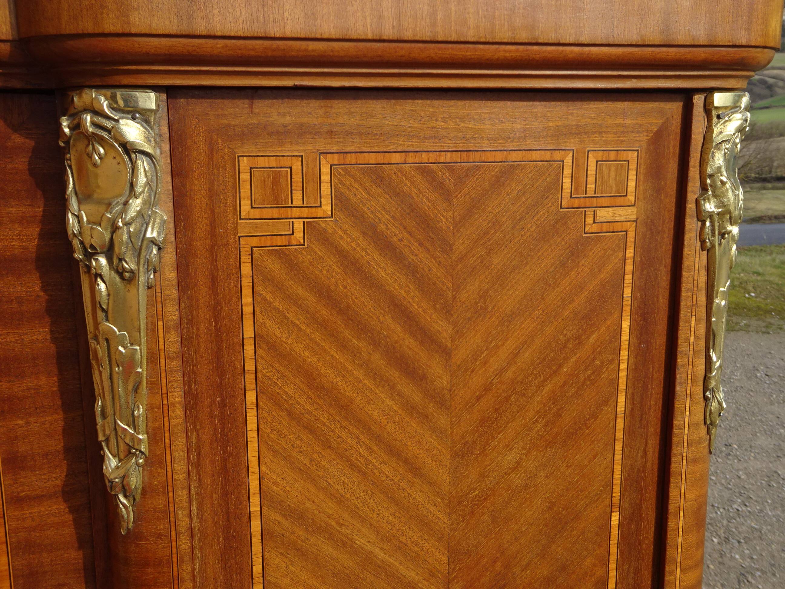 Old three-door wardrobe