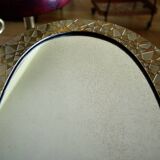 Vintage brass mirror by thomas pysse dk denmark 1950