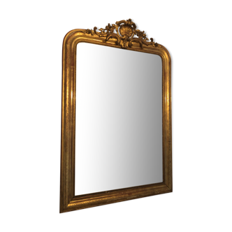 Miroir doré ancien 104x152 cm