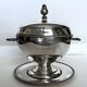Silver metal ice bucket