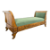 Restoration period banquette in flame mahogany
