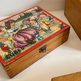 3 vintage dovetail wooden boxes
