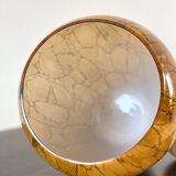 Mouth-blown glass vase.