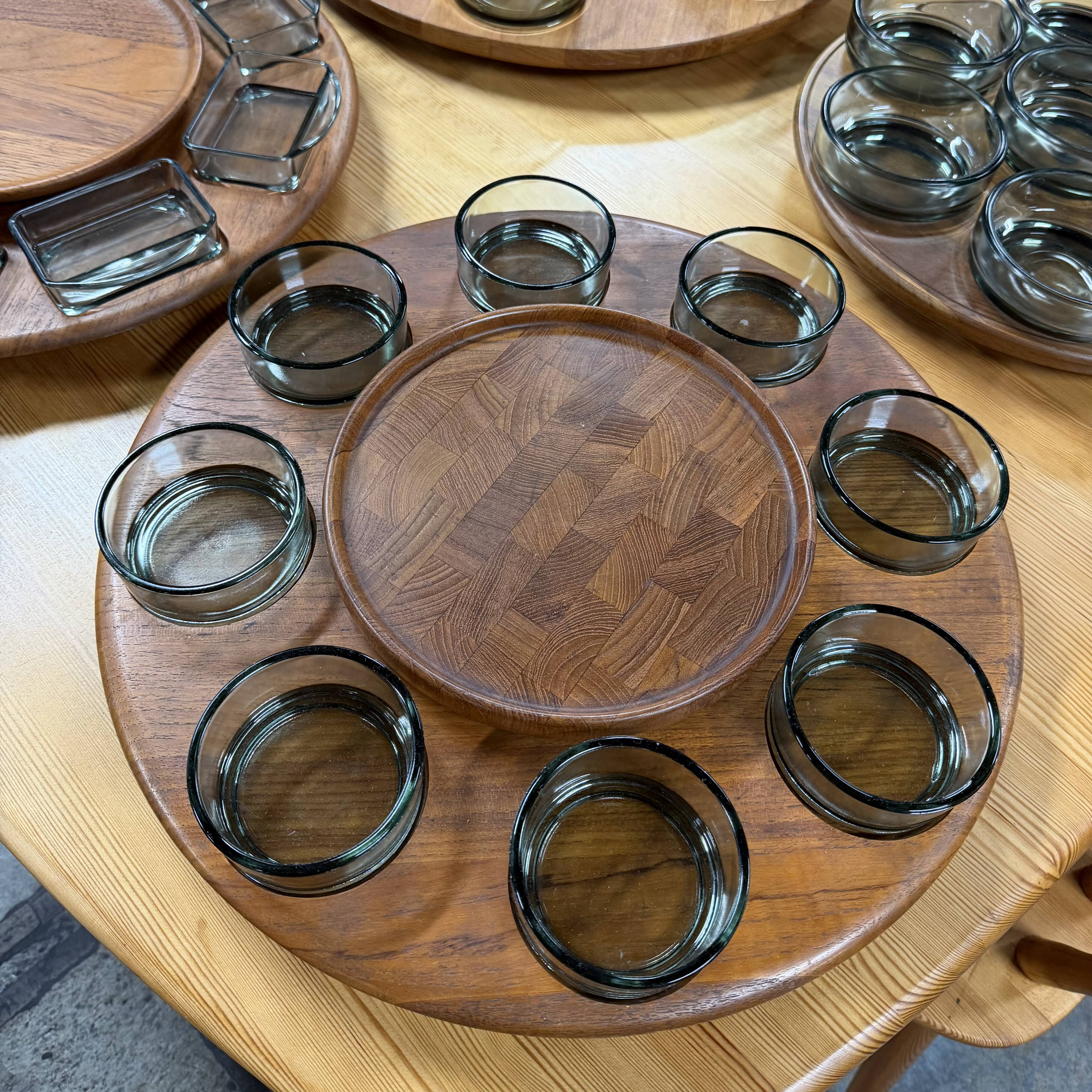 Danish Lazy Susan snack tray by Digsmed, Denmark, 1960s