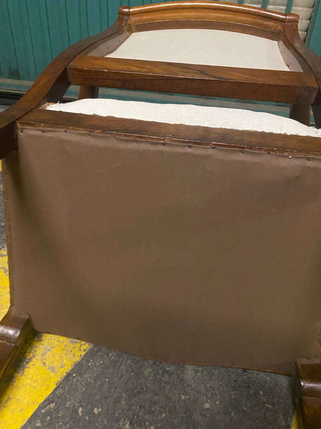 Restoration period armchair with crosses